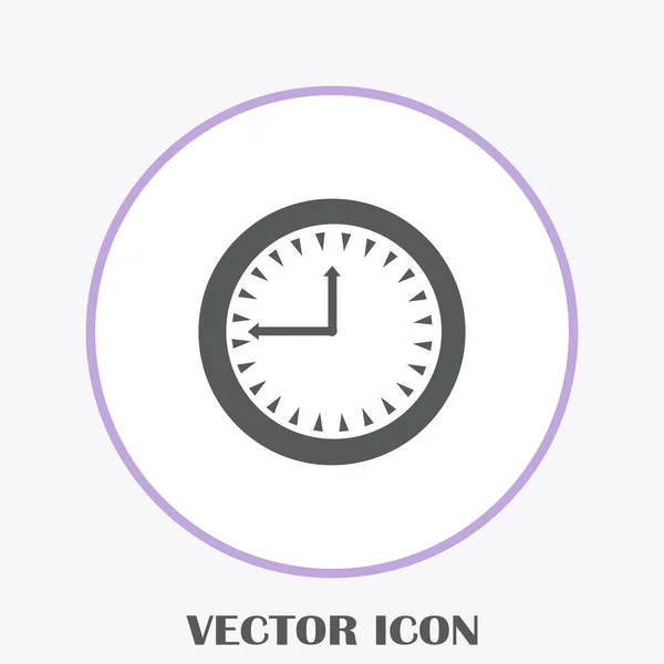 Часы Значок Вектора Времени — стоковый вектор