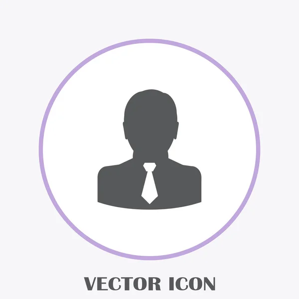 Businessman Vector Web Icon — Stock Vector