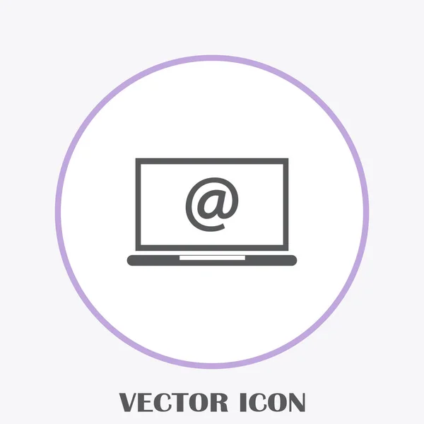 Mail Icono Del Ordenador Portátil — Vector de stock