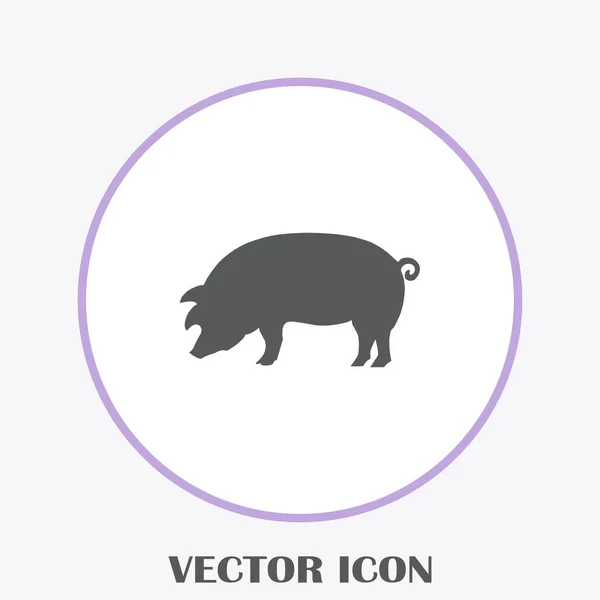 Icône Porc Icône Porc Illustration Vectorielle Porc — Image vectorielle