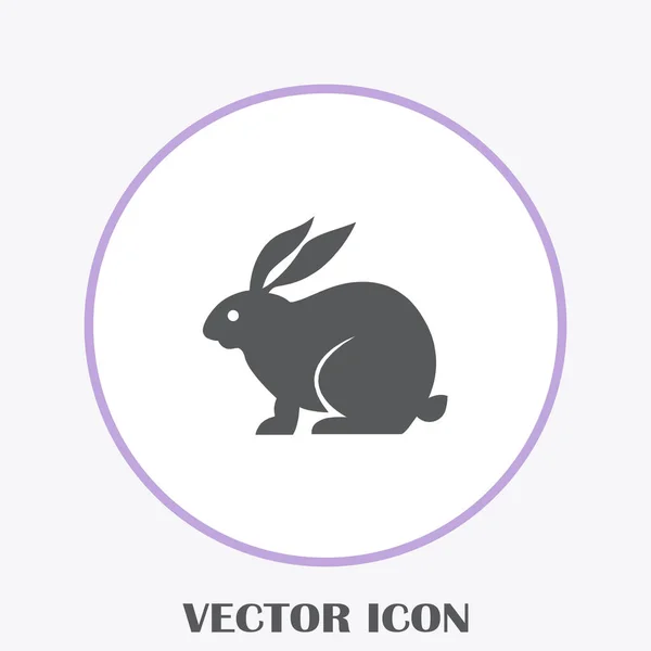 Illustration Vectorielle Silhouette Lapin — Image vectorielle