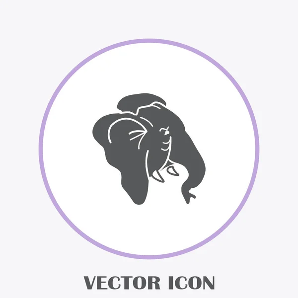 Elefánt Vektor Web Icon — Stock Vector