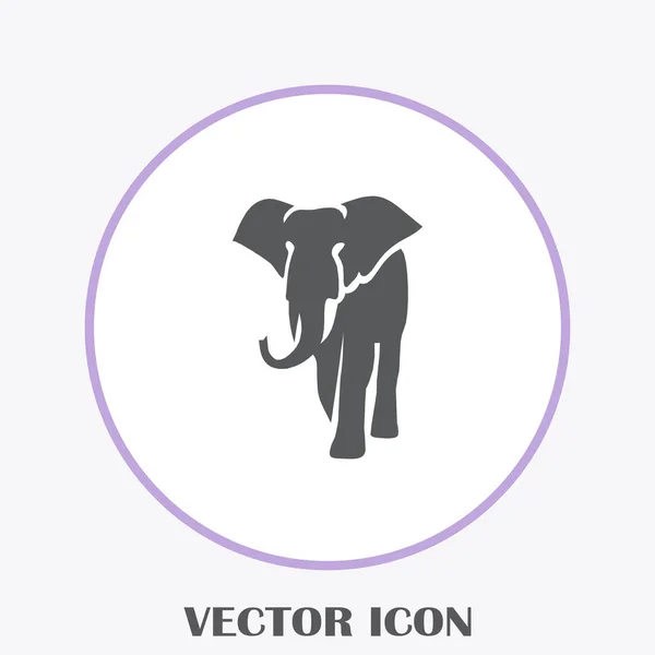 Иконка Вектора Слона — стоковый вектор