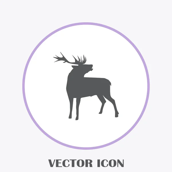 Icône Web Vectoriel Cerf — Image vectorielle