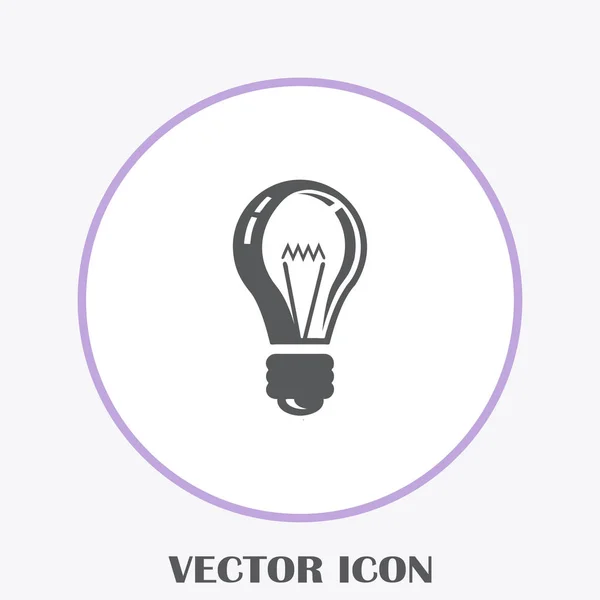 Lámpa Ikonra Web Vektor — Stock Vector