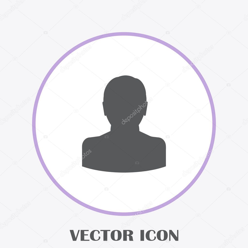 Businessman vector web icon