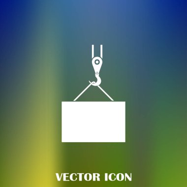 ekibimizi vinç kanca, kaldırma çalışmaları, tesisat işleri, Bina, tamamen düzenlenebilir vektör görüntü