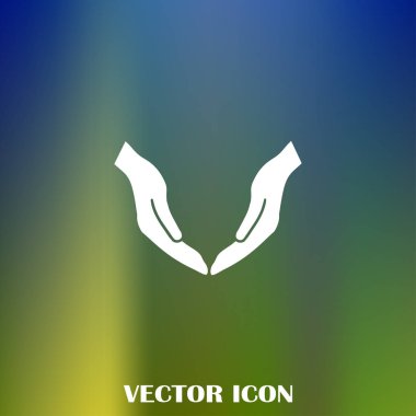 eller simge vektör, düz tasarım en iyi vektör simgesi