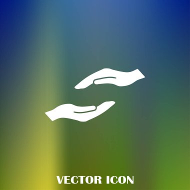 eller simge vektör, düz tasarım en iyi vektör simgesi