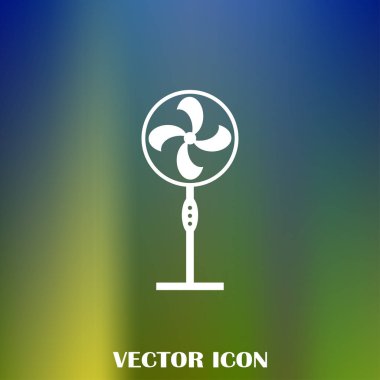 Havalandırma simgesi. Hava havalandırma veya fan simge. Vektör çizim
