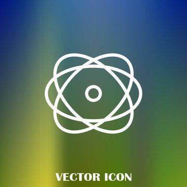 Atom vektör web simgesi