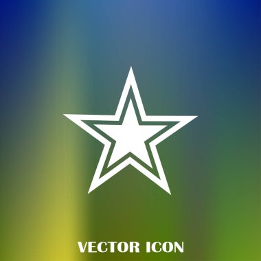 Yıldız izole düz Web telefon simgesi