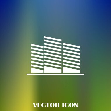 Emlak sembolü. vektör simgesi