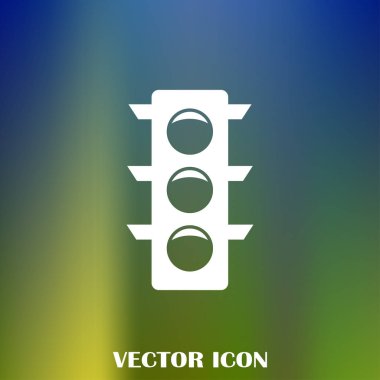 Vektör trafik ışığı simgesi.