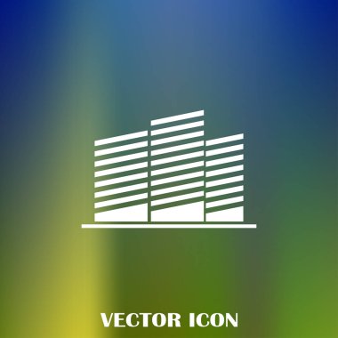 Emlak sembolü. vektör simgesi