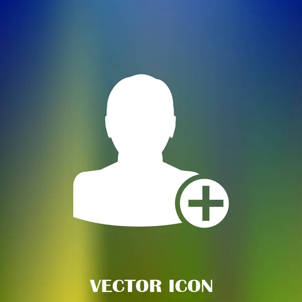 Ajouter Ami Vecteur Icône — Image vectorielle