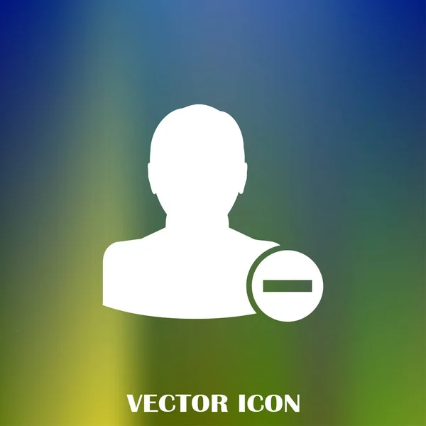 Eliminar Icono Cuenta Usuario — Vector de stock