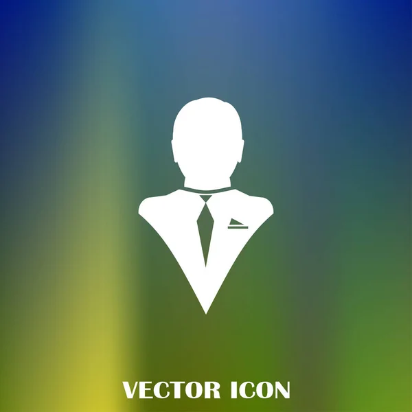 Hombre Negocios Vector Icono Web — Vector de stock