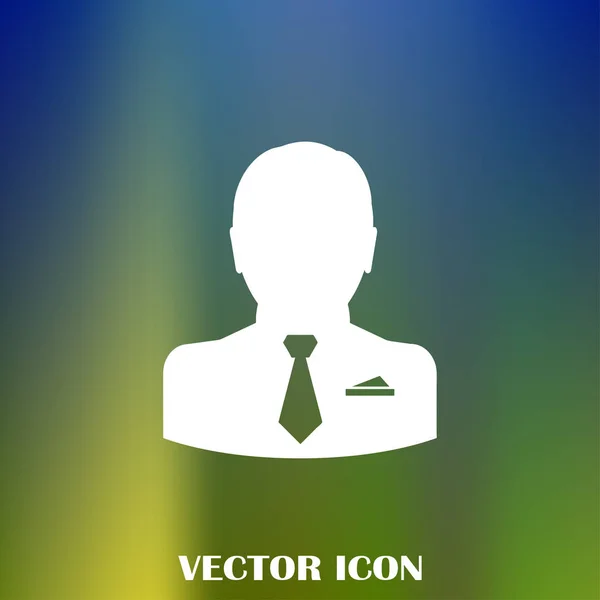 Hombre Negocios Vector Icono Web — Vector de stock