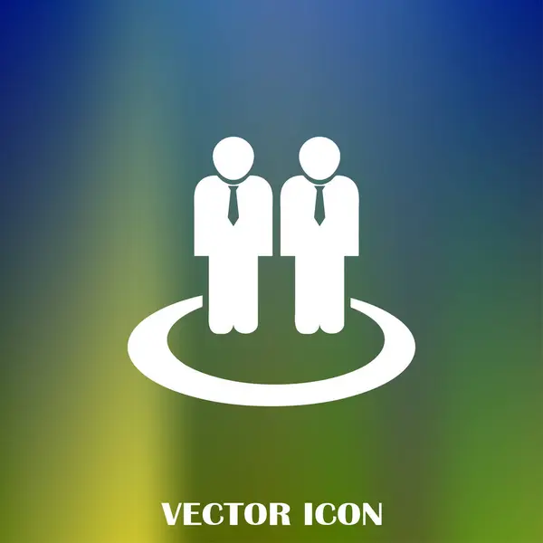 Personnes Icône Vecteur Web — Image vectorielle