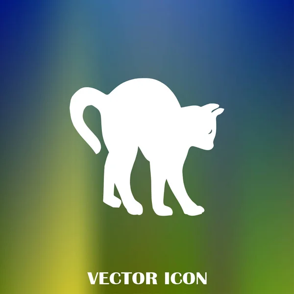 Silhouette Cat Vector Illustration — Stock Vector