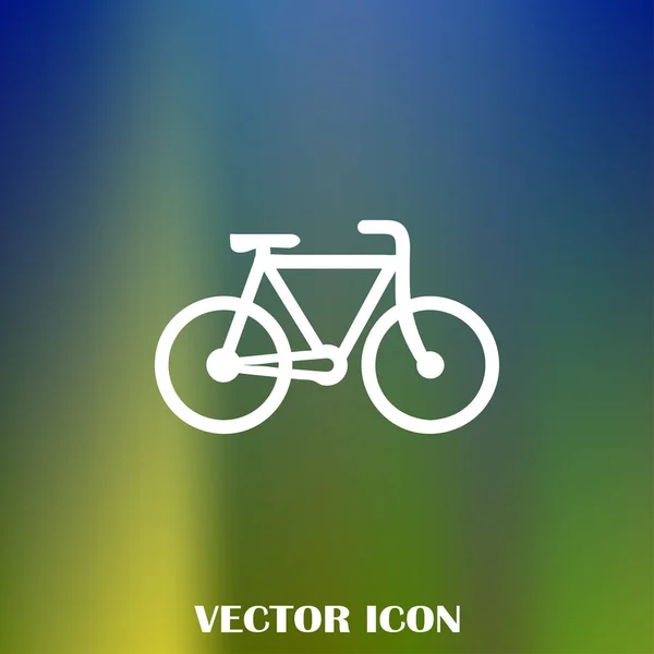 Icône Vélo Illustration Vectorielle Dessin Plat — Image vectorielle