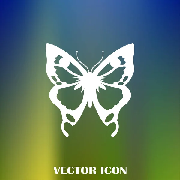 Vlinder Vector Web Pictogram — Stockvector