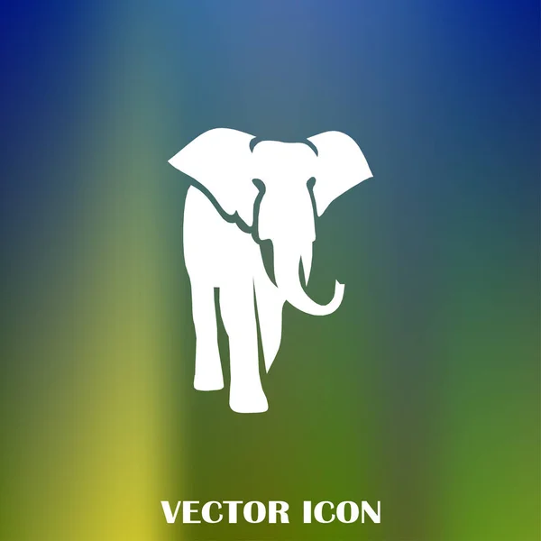 Icône web vectoriel éléphant — Image vectorielle