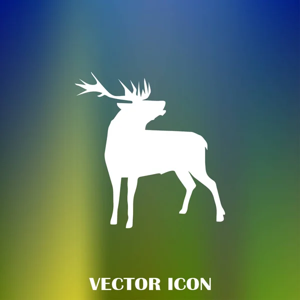Icône Web Vectoriel Cerf — Image vectorielle