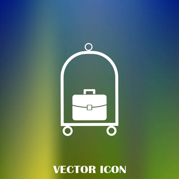 Vector Equipaje Web Icono — Vector de stock