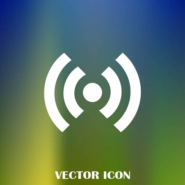 Wifi Icon Vektor Drahtloses Internet Zeichen Flacher Stil Für Grafik — Stockvektor