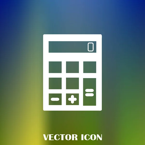 Icône Calculatrice Illustration Vectorielle Style Design Plat — Image vectorielle