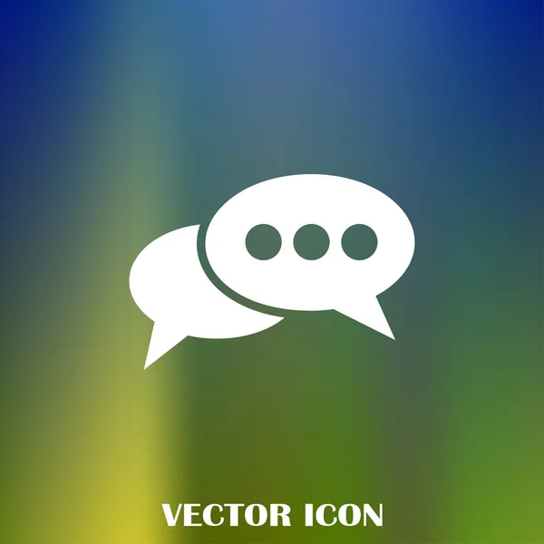 Ícone Web Nuvem Chat — Vetor de Stock