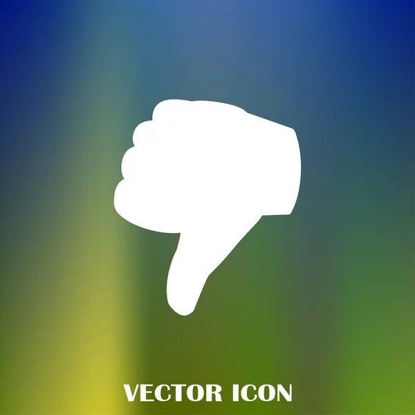 Vector Thumb Icon Illustration Vectorielle Icône Plate — Image vectorielle