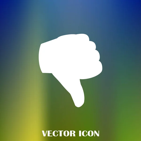 Vector Thumb Icon Flat Icon Vector Illustration — Stock Vector