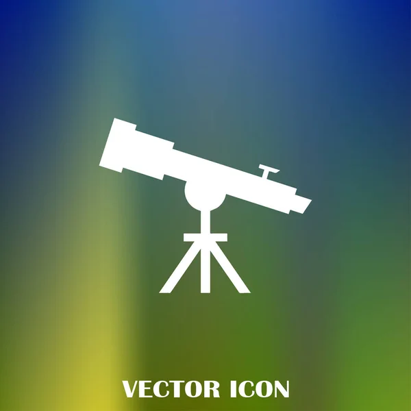 Ícone Vetor Web Telescópio — Vetor de Stock