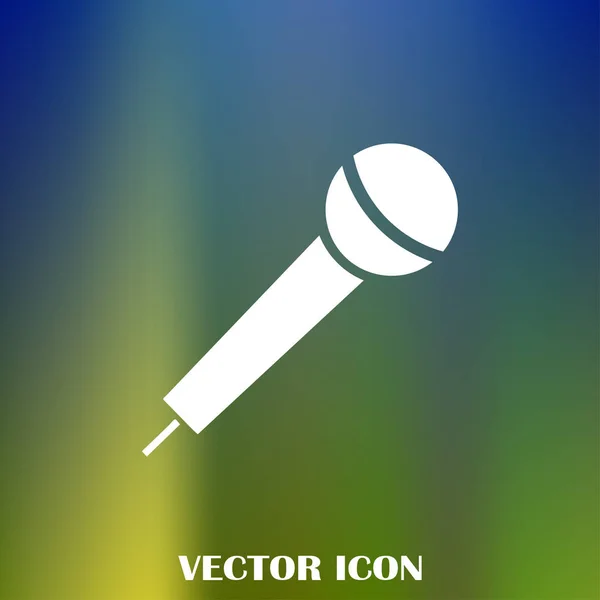 Wektor Ikona Mikrofonu Voice Recorder Wywiad Karaoke — Wektor stockowy