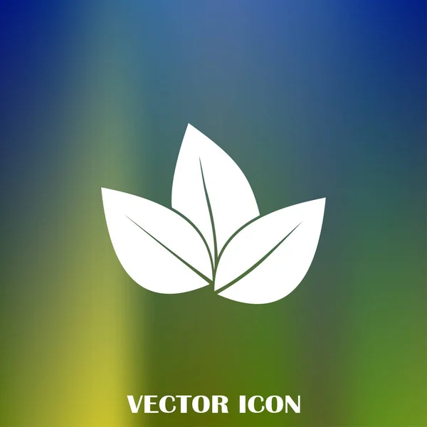 Leaf Icon Vector Illustration — Stock Vector