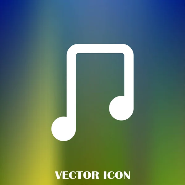 Vektor Zenei Jegyzet Ikon — Stock Vector