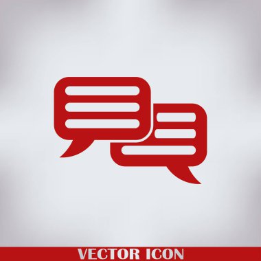 sohbet işareti vektör simgesi