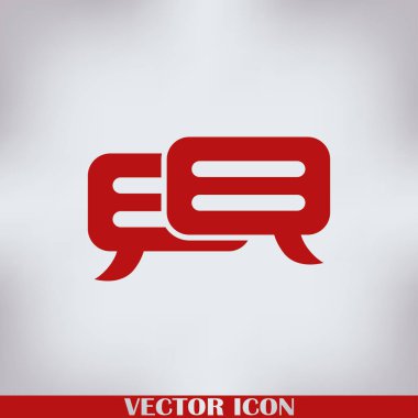 sohbet işareti vektör simgesi