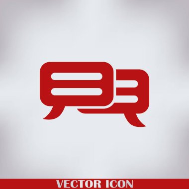 sohbet işareti vektör simgesi