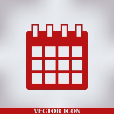 Takvim izole düz Web telefon simgesini