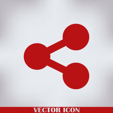 Molekül simgesi. vektör illüstrasyonu