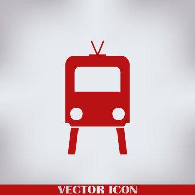 Tren simge vektör, Modern ulaşım işareti, Web sitesi, sosyal medya, kullanıcı arabirimi, mobil uygulaması, Eps10