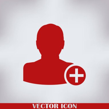 arkadaş simgesi ekle. Vektör Eps 10