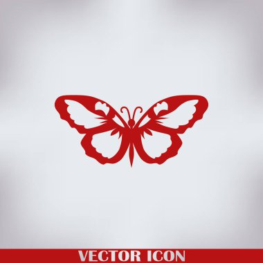 Kelebek logo grafik tasarım konsepti.