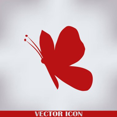 Kelebek logo grafik tasarım konsepti.