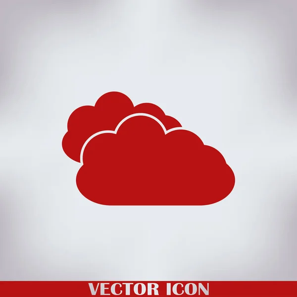 Zwei Wolken Vektorbild Für Web Anwendungen — Stockvektor