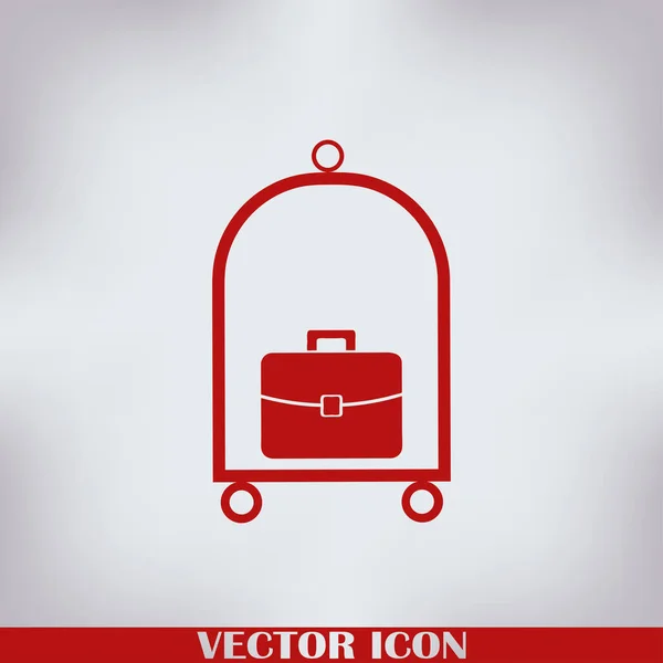 Ícone Web Vetor Bagagem — Vetor de Stock